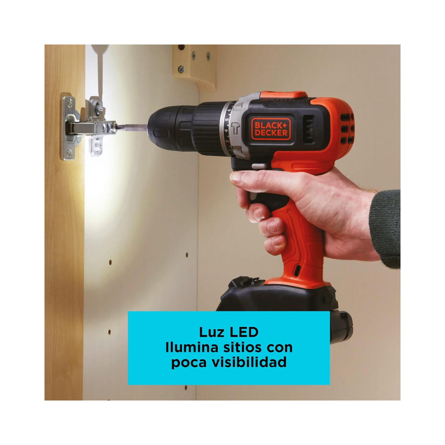 BCD704C1 - Taladro/Atornillador de Impacto Inalámbrico 3/8" 20V 1400RPM