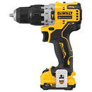 DCD706F2 Kit de taladro de martillo inalámbrico de iones de litio sin escobillas de 3/8 pulgadas (2 Ah) XTREME 12V MAX-5