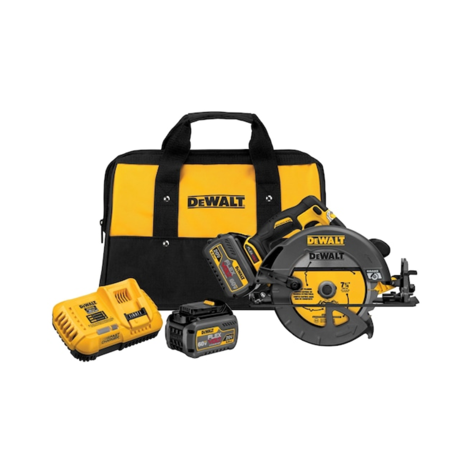 DCS575T2 - Kit de Sierra Circular de 7-1/4" 1300W 60V 5800RPM
