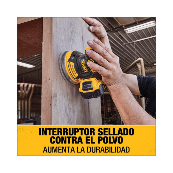DCW210D1 - Lijadora Orbital 5'' 20V 12000OPM