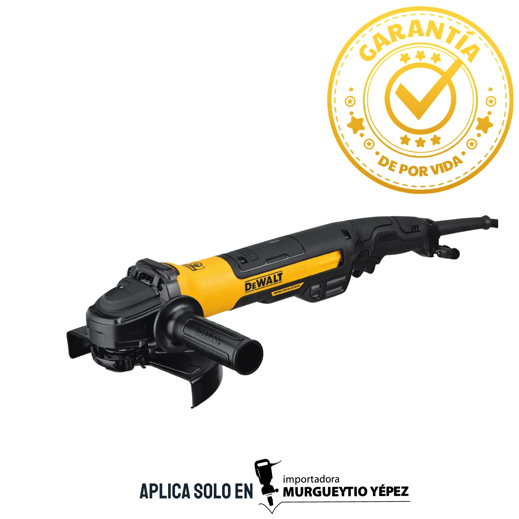 DWE43840CN - Mini Amoladora Angular 7'' 1800W 8000RPM BRUSHLESS