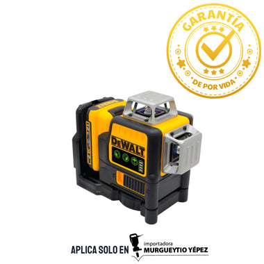 DW089LG Nivel Láser de 3 Líneas Cruzadas de 360° 12V MAX* Luz Verde