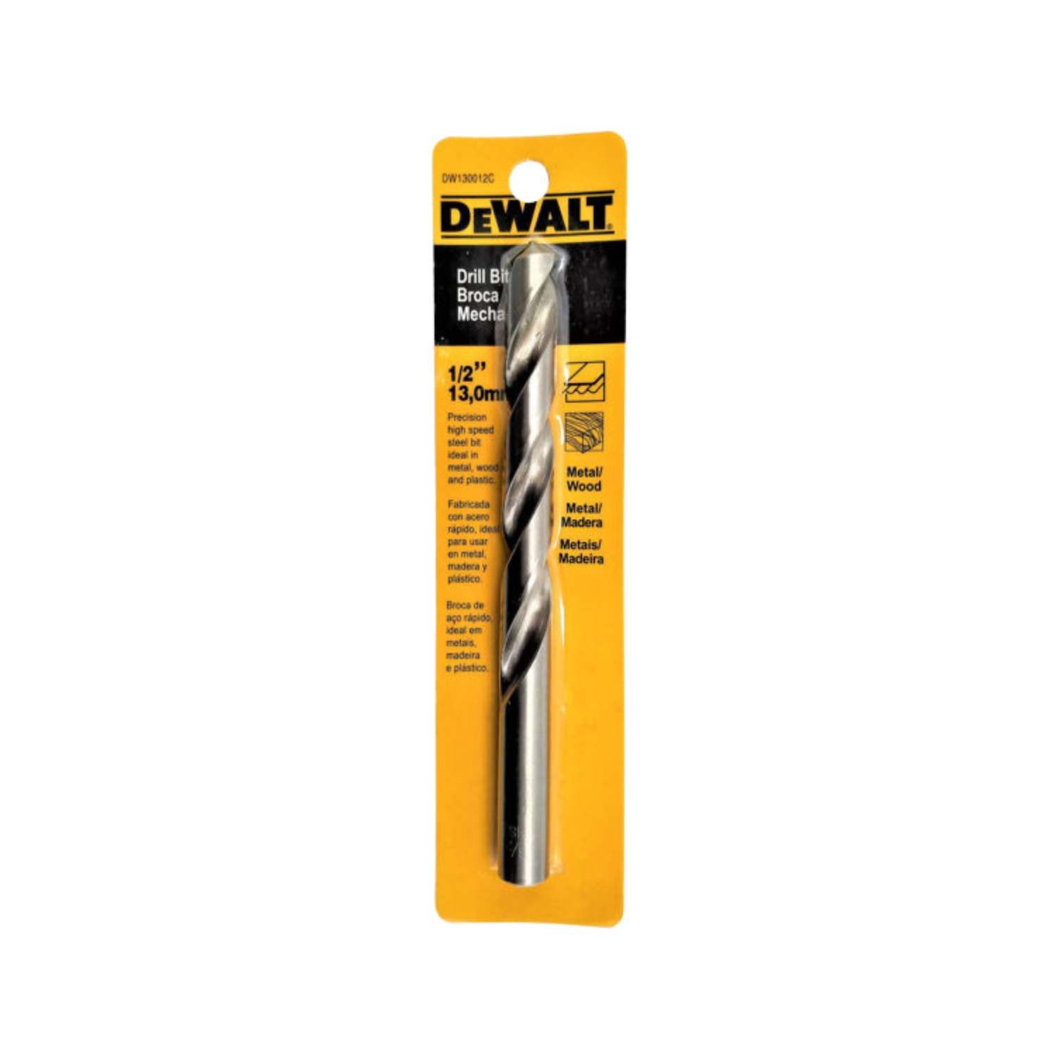 DW130012C - Broca Metal HSS 1/2" - 0