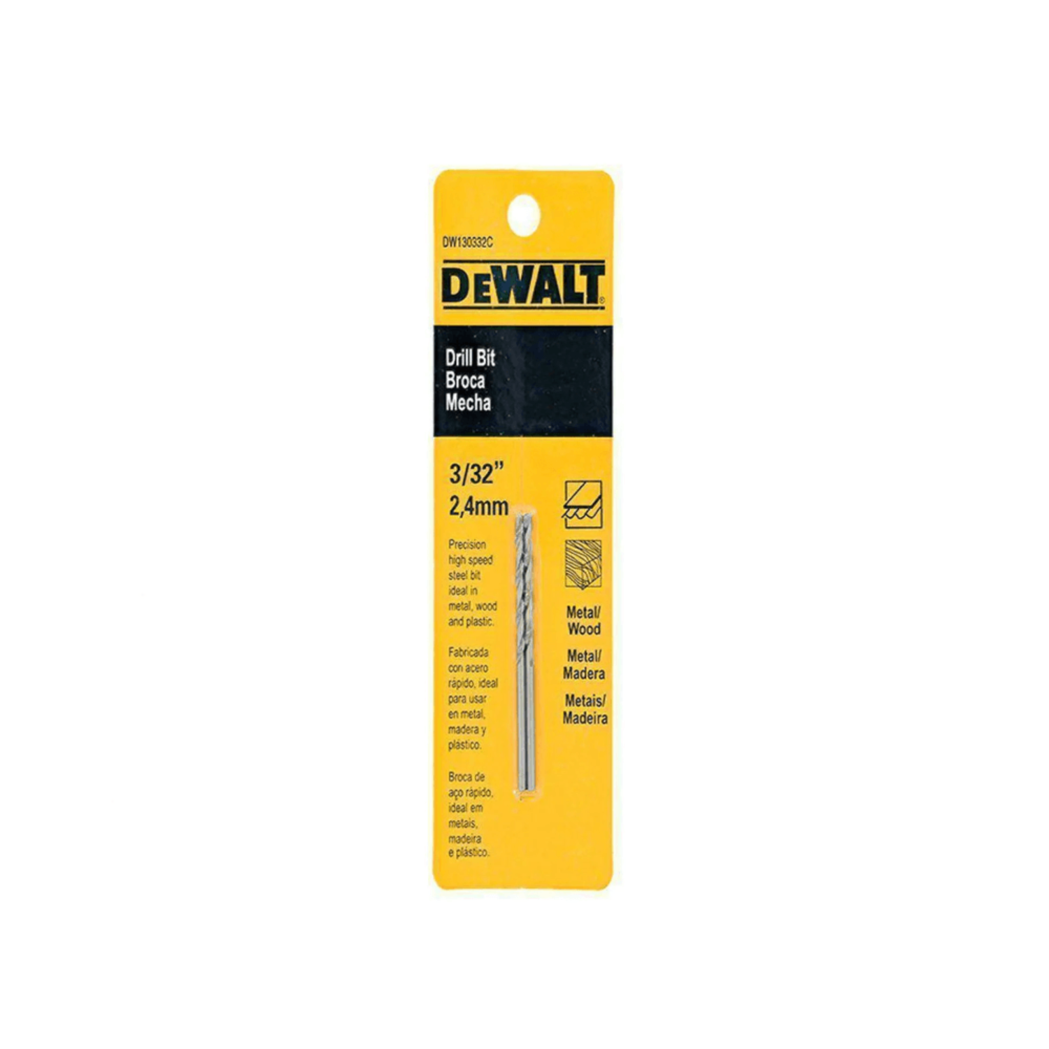 DW130332C - Broca Acero HSS 3/32" - 0