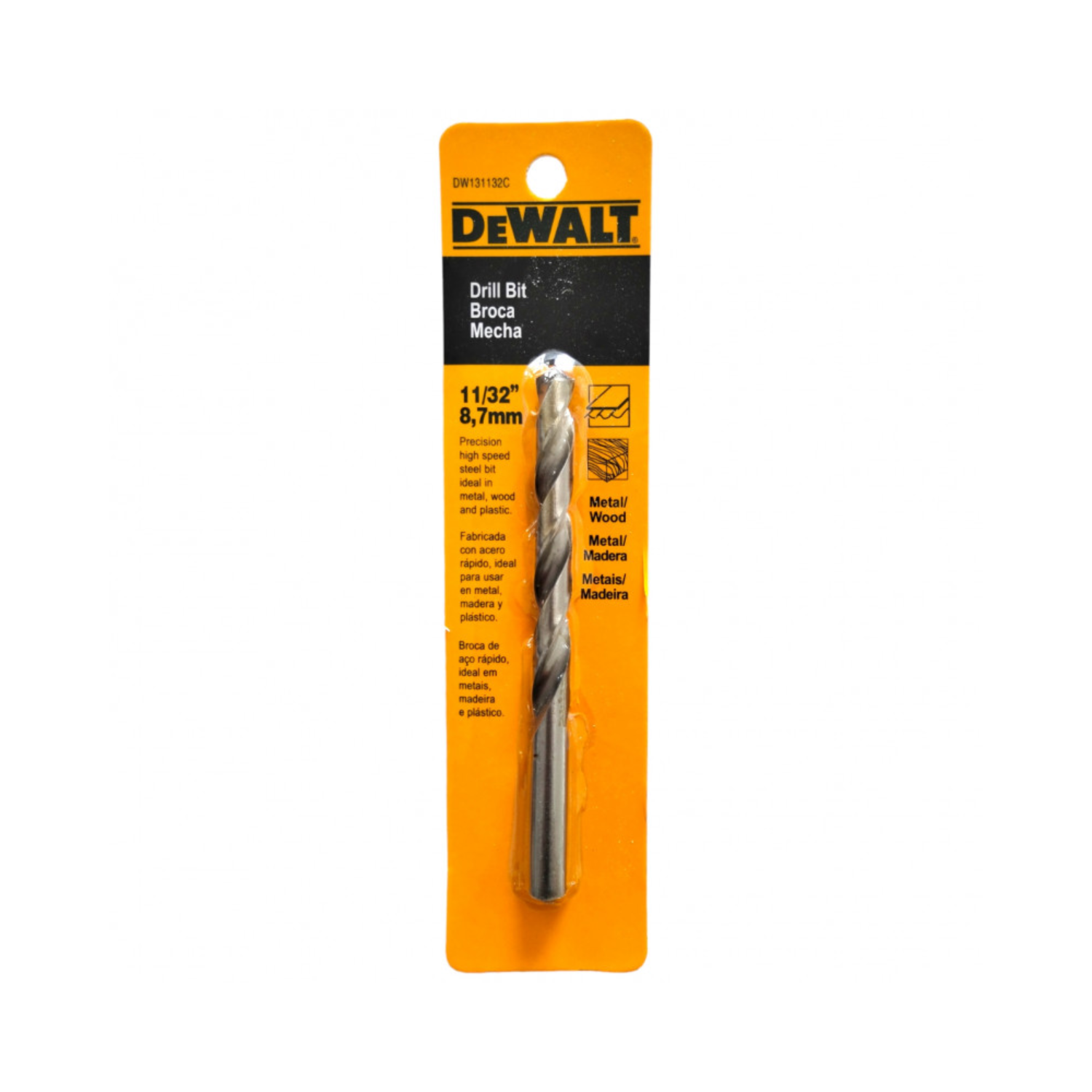 DW131132C - Broca Metal HSS 11/32" - 0