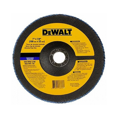 DW8322AR - Disco Flap Zirconio 7x7 8" #40