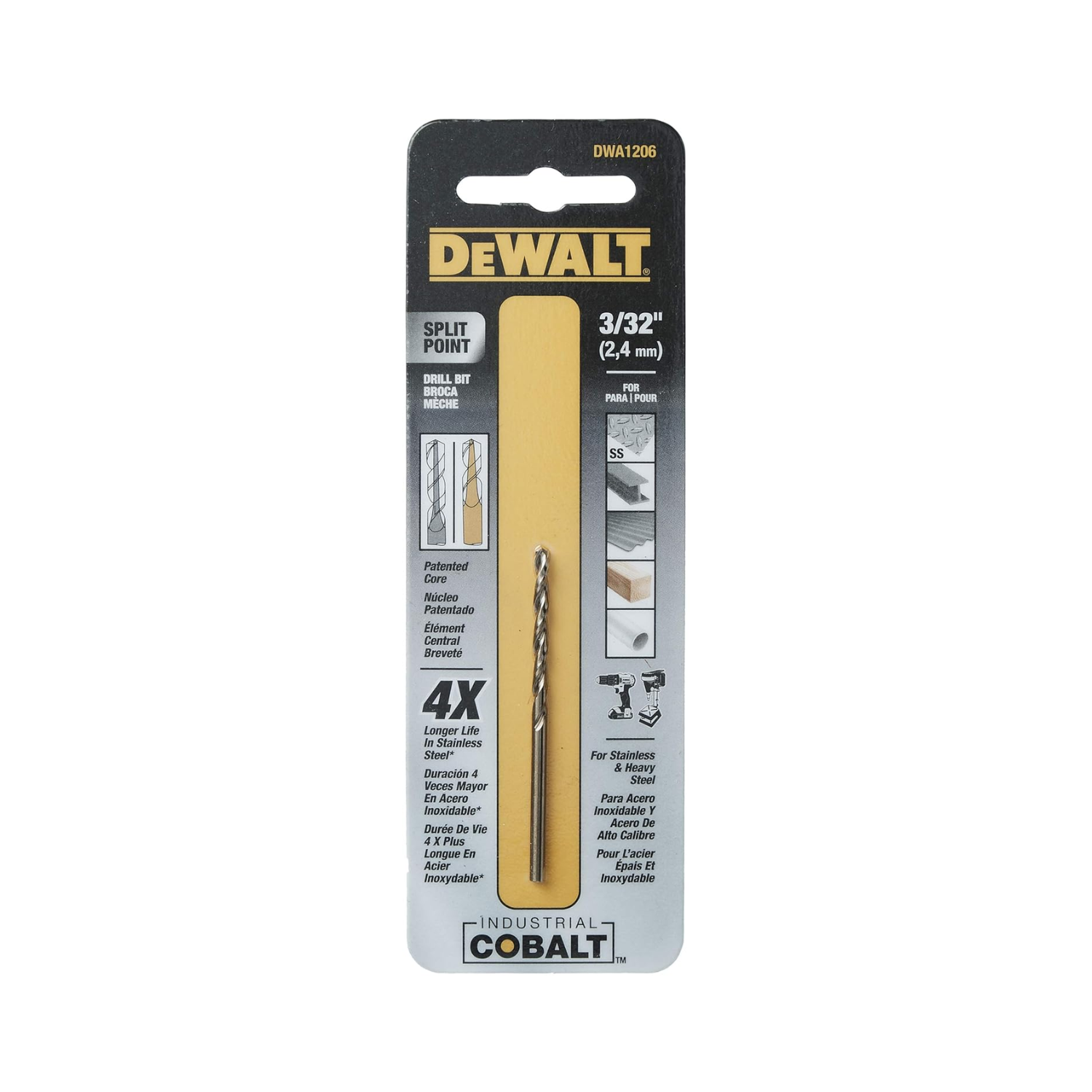 DWA1206 - Broca Cobalto 3/32" - 0