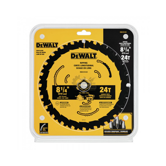 DWA181424 - Disco para Sierra Circular 8-1/4” x 24D x Eje 5/8”