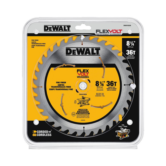 DWAFV3836 Disco Sierra Flex Volt 8-1/4'' X 36T
