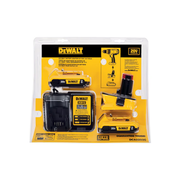 DWDCA2203C - Kit de Batería 2.0Amp + Cargador + Adaptador