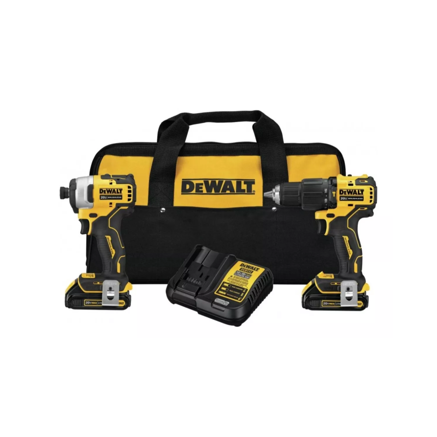 Kit Taladro Percutor + Atornillador 20V Max DCK279D2-B3