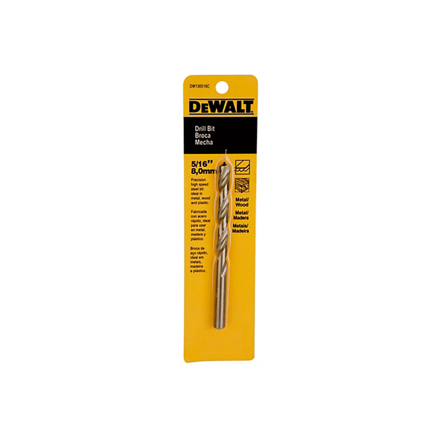 Broca HSS Metal 5/16'' DW130516C - 0