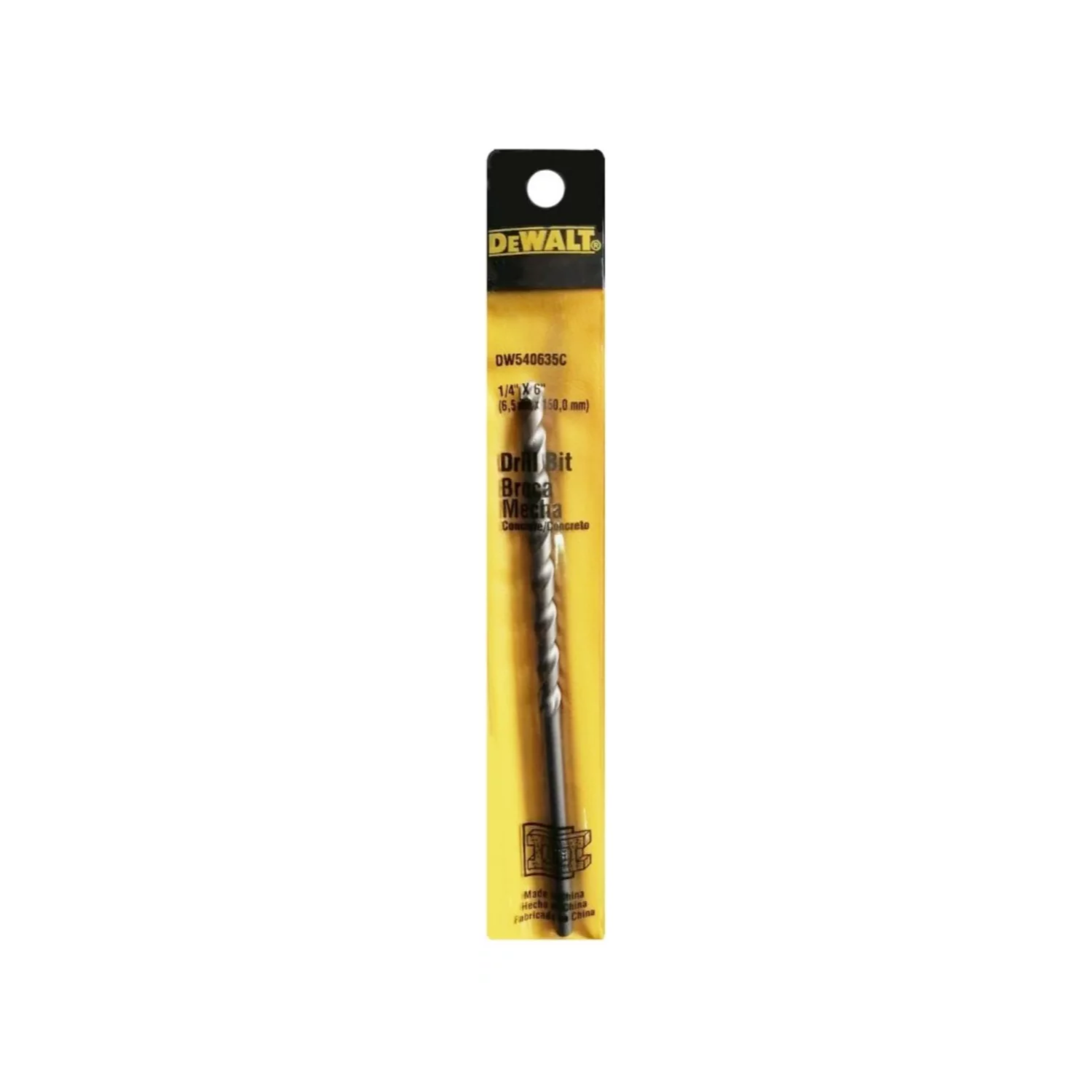DW540635C - Broca Percusión Concreto 1/4''X6'' - 0