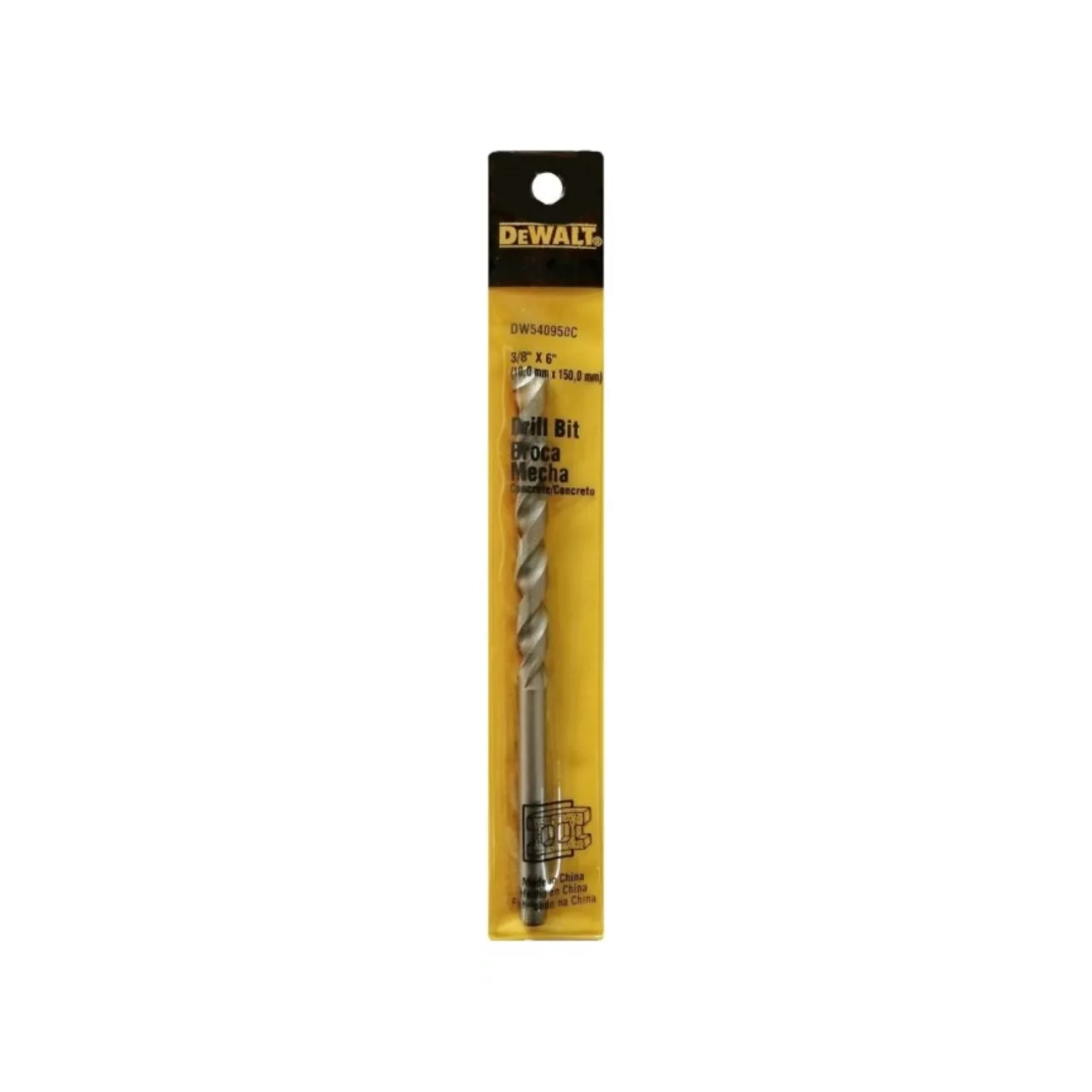 DW540950C - Broca Percusión Concreto 3/8'' x 6'' - 0