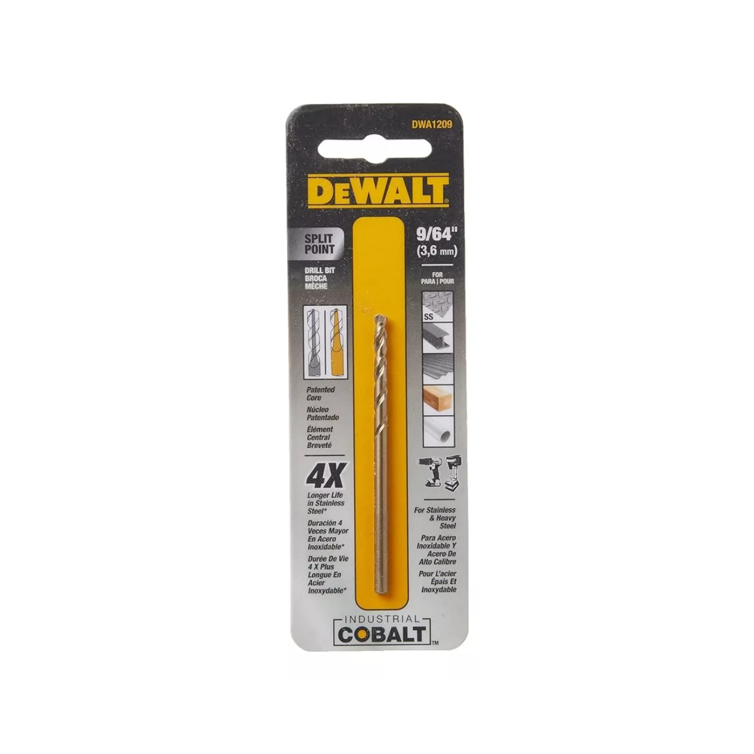 DWA1209 - Broca De Cobalto 9-64''