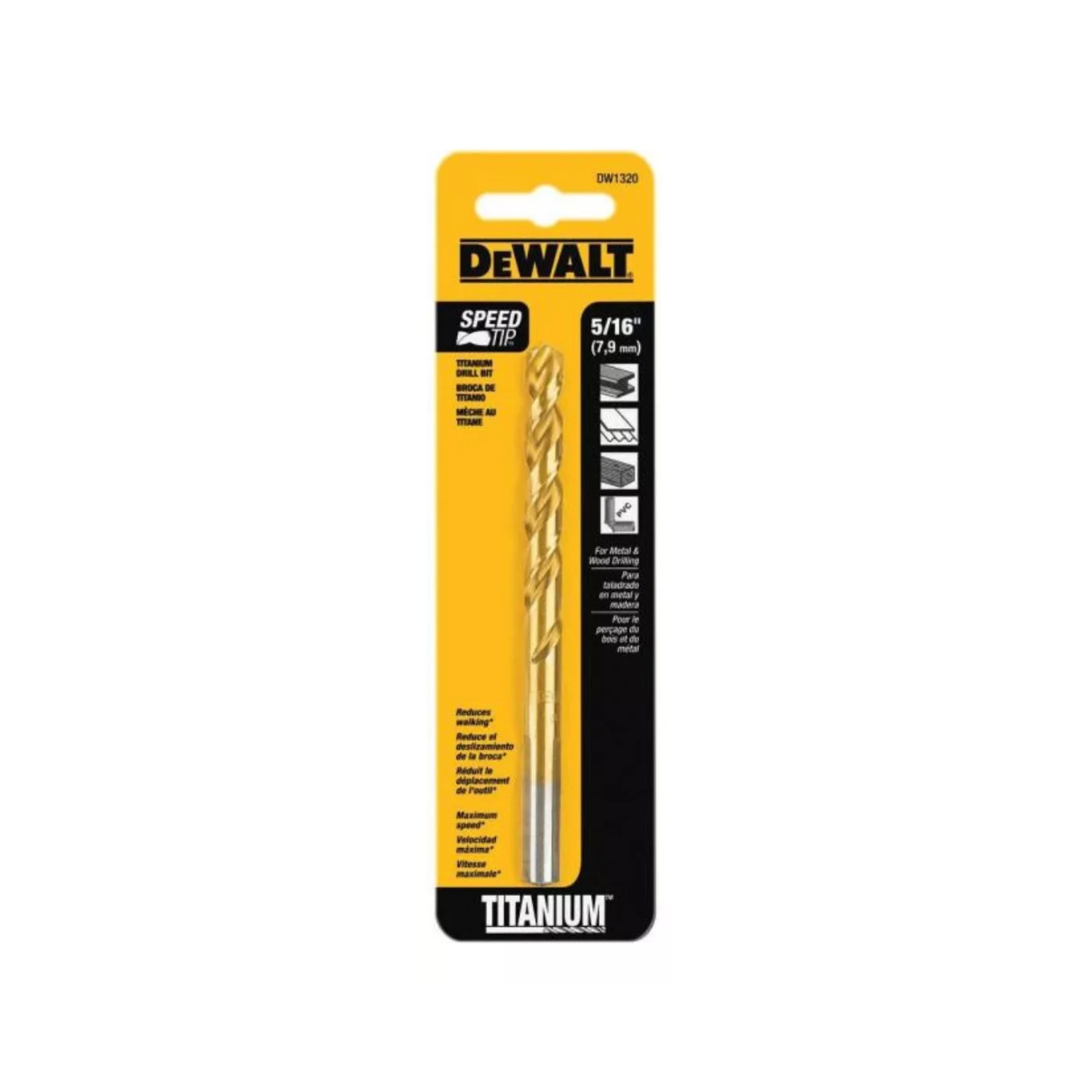 DW1320 - Broca De Titanio 5/16'' - 0