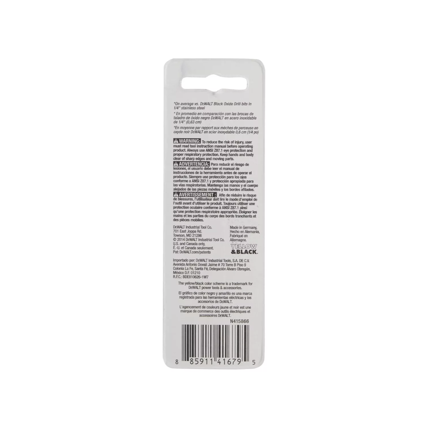 DWA1215 - Broca Cobalto 15/64''