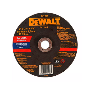 DW44602 - Disco Corte Línea Negra 7-1/16'' x 7/8''