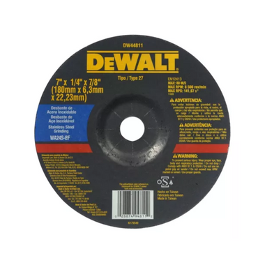 Disco de Desbaste 7'' x 1/4'' x 7/8'' DW44811