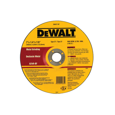 DW4714F - Disco Desbaste 7'' x 1/4'' x 7/8''