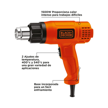 HG1500-B3 - Pistola de Calor 1550W 110V 400-540ºC - 0