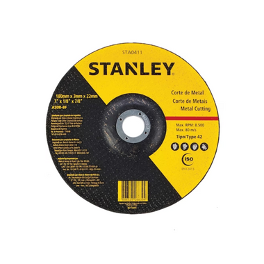 STA0411 - Disco Abrasivo Corte Metal 7"