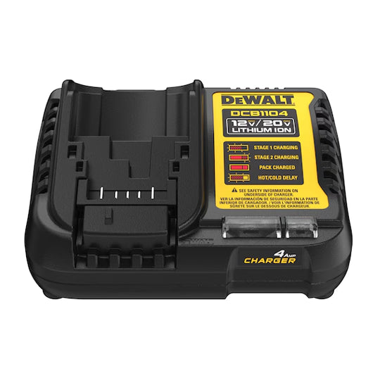 Cargador de 12 V MÁX.*/20 V MÁX.*/FLEVOLT® de 4 amperios – DCB1104