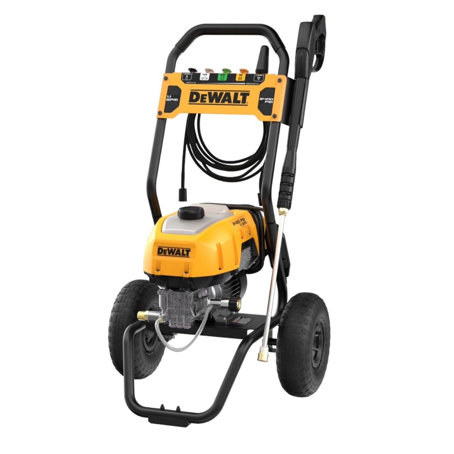 DWPW2400 Lavadora a presión eléctrica; agua fría; 2400-PSI; 1.1-GPM; con cable